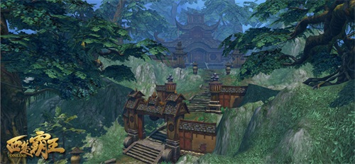 图5：《西楚霸王》游戏截图——大泽乡山神庙.jpg